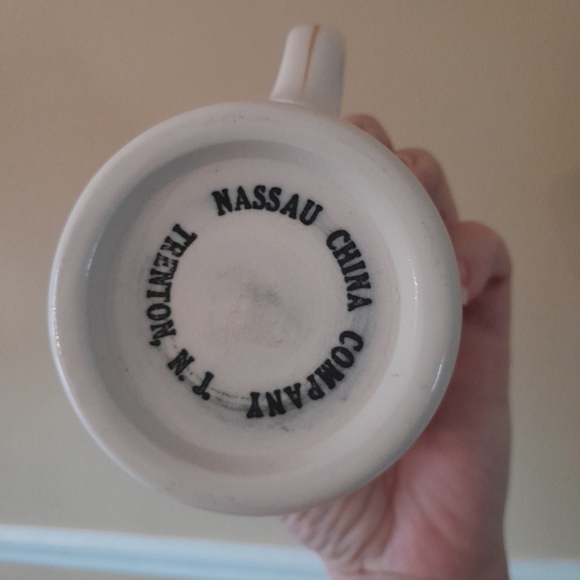 VINTAGE Nassau China Company Trenton NJ Mens Shaving Mug USA - Picture 6 of 6